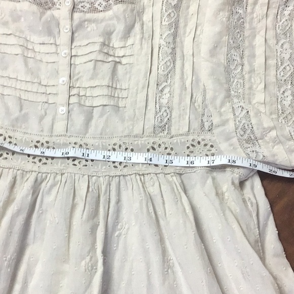 Free People Azalea Lace Boho Tunic in Mineral Size Small - Picture 11 of 12